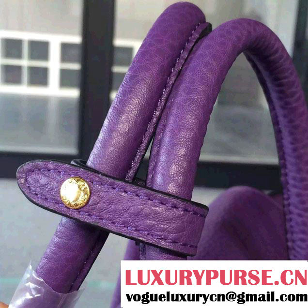 Prada Clemence Leather Tote Bag 2669 Purple 2015