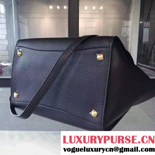 Prada Clemence Leather Tote Bag 2669 Black 2015