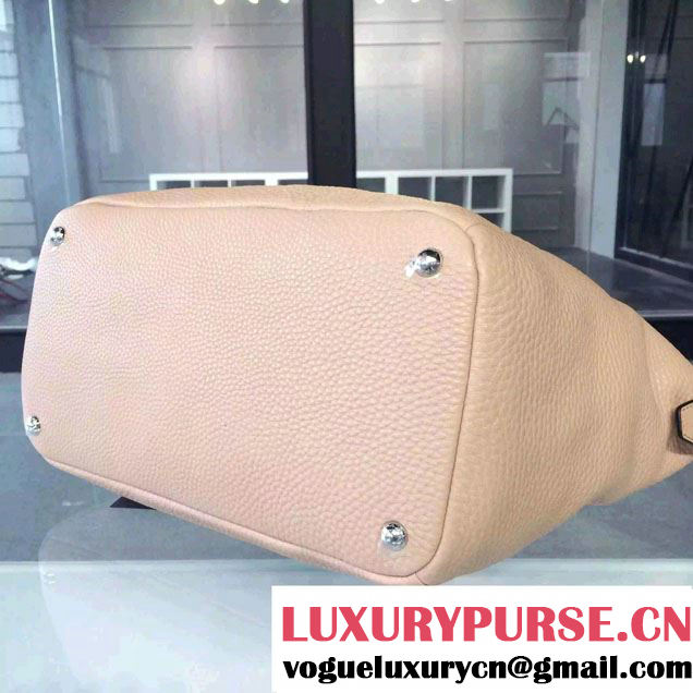 Prada Clemence Leather Tote Bag BR5128 Nude Pink 2015