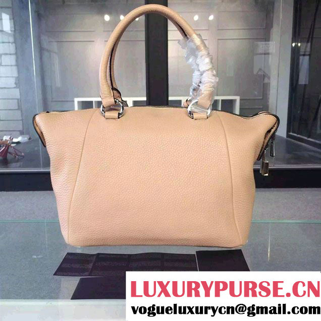 Prada Clemence Leather Tote Bag BR5128 Nude Pink 2015