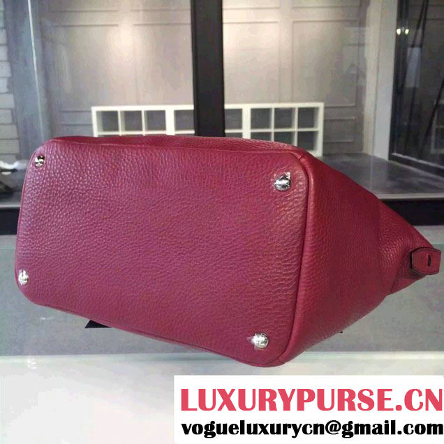 Prada Clemence Leather Tote Bag BR5128 Red 2015