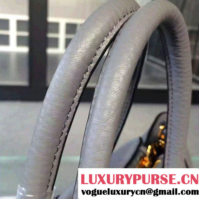 Prada Clemence Leather Tote Bag 2619 Gray 2015