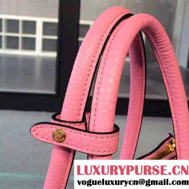 Prada Clemence Leather Tote Bag 2619 Pink 2015