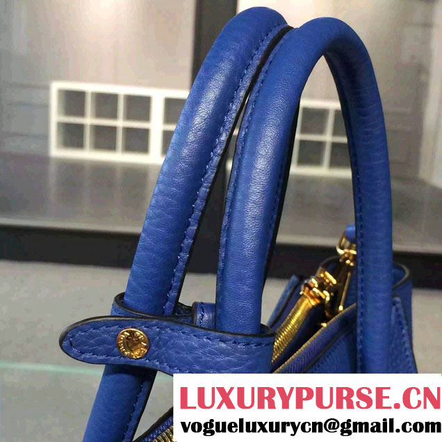 Prada Clemence Leather Tote Bag 2625 Blue 2015