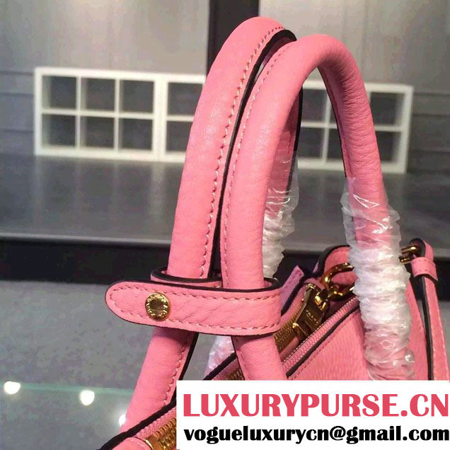 Prada Clemence Leather Tote Bag 2625 Pink 2015