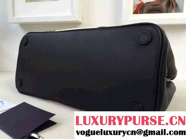 Prada Hemp fabric Tote Bag with Leather Corner Trim and Top-Stitching B1801K Black/Beige 2015