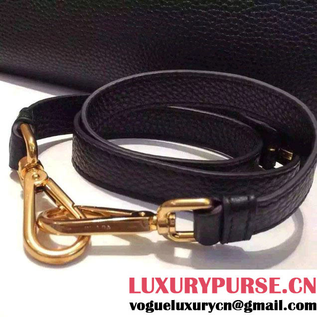 Prada BN1713 Vitello Daino Leather Tote Bag Black 2015