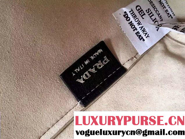 Prada Galleria Soft City Tote Bag with Grommet Detail 1BA274 Black 2016