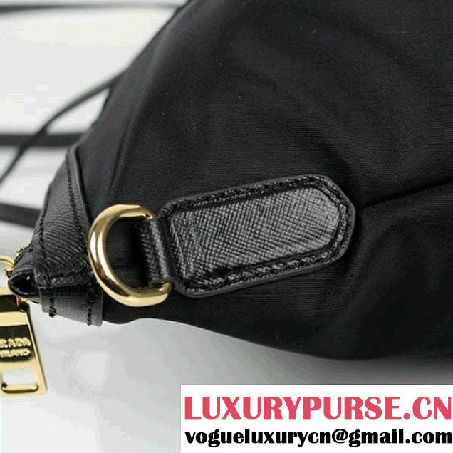 Hot products Prada Canvas Shoulder Bag BR4664 Black  