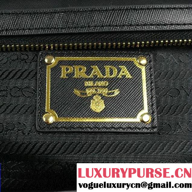 Hot products Prada Canvas Shoulder Bag BR4664 Black  