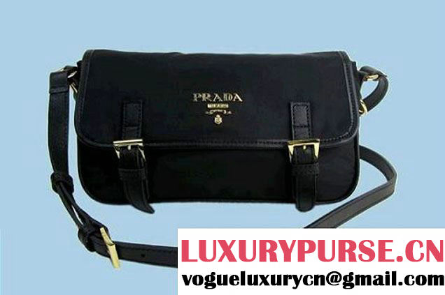 Prada Vela Flap Bag BT6671S Black