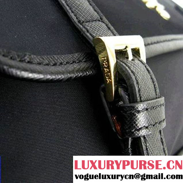 Prada Vela Flap Bag BT6671S Black  