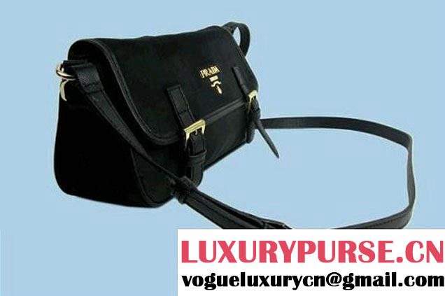 Prada Vela Flap Bag BT6671S Black  