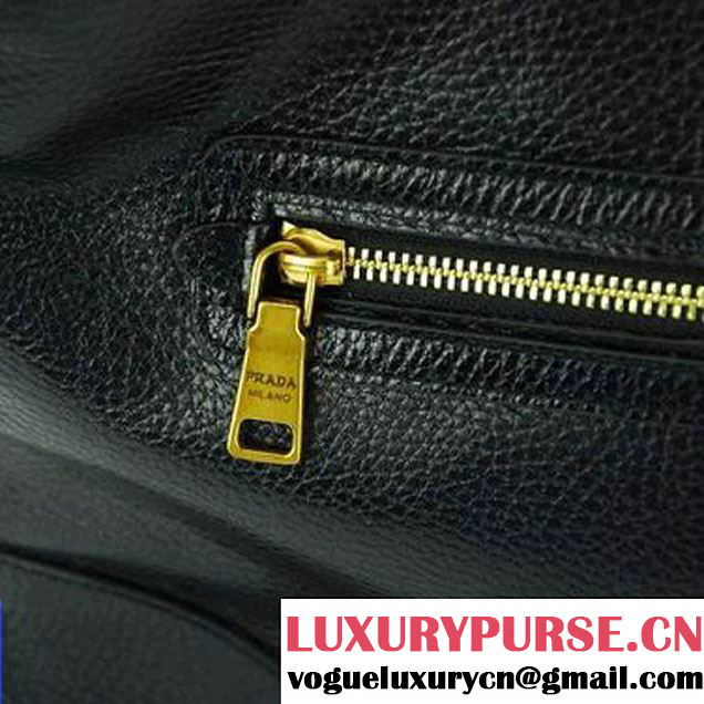 Prada Calf Leather Hobo Bag BR4737 Black  