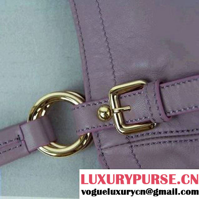 Prada Bright Leather Shoulder Bag BR4691 Purple  