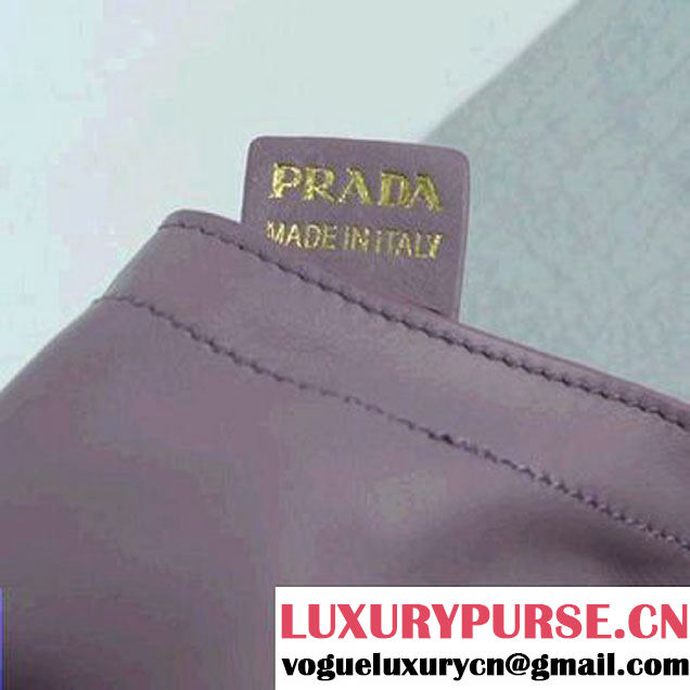Prada Bright Leather Shoulder Bag BR4691 Purple  