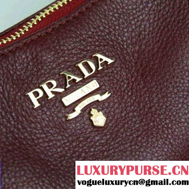 Prada Calf Leather Shoulder Bag BR4690 Red  