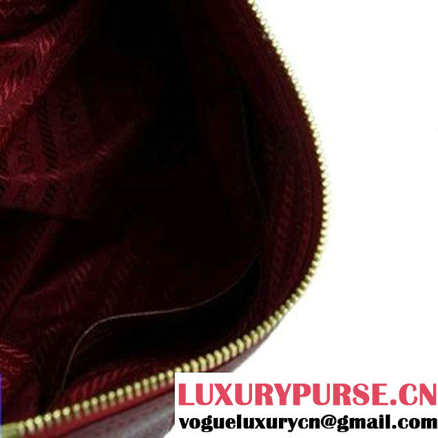 Prada Calf Leather Shoulder Bag BR4690 Red  