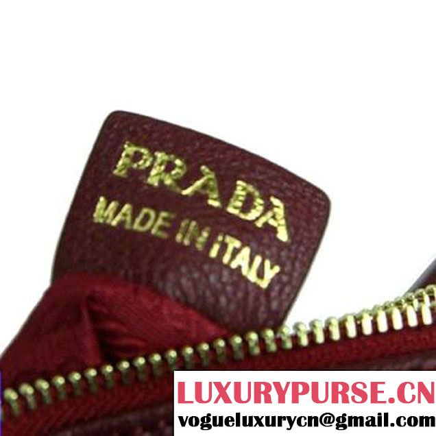 Prada Calf Leather Shoulder Bag BR4690 Red  