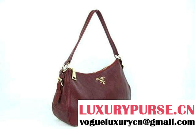 Prada Calf Leather Shoulder Bag BR4690 Red  