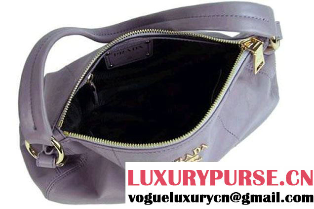Prada Calf Leather Shoulder Bag BR4690 Grey  