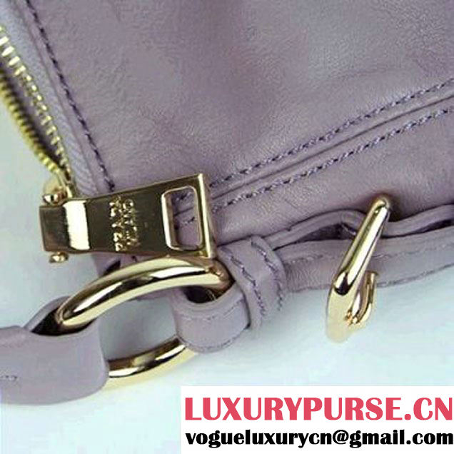 Prada Calf Leather Shoulder Bag BR4690 Grey  