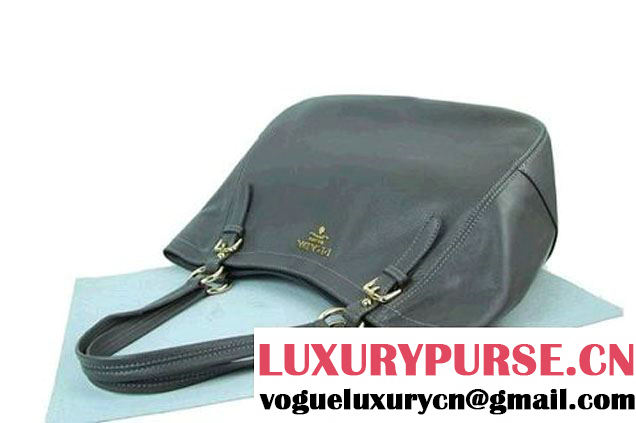 Prada Bright Leather Shoulder Bag BR4691 Grey  