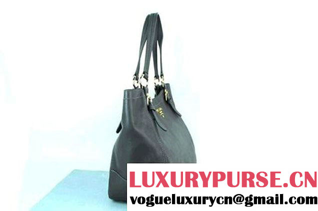 Prada Bright Leather Shoulder Bag BR4691 Grey  