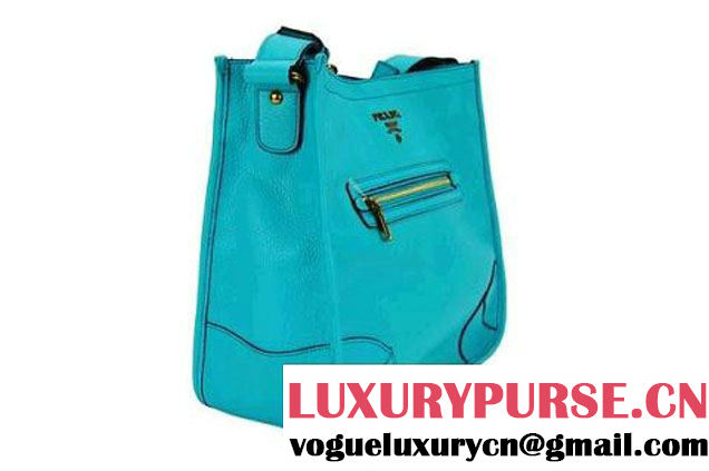 Prada Calf Leather Hobo Bag BR4737 Blue  