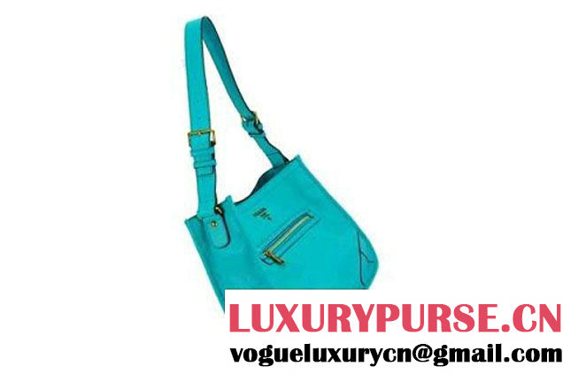 Prada Calf Leather Hobo Bag BR4737 Blue  