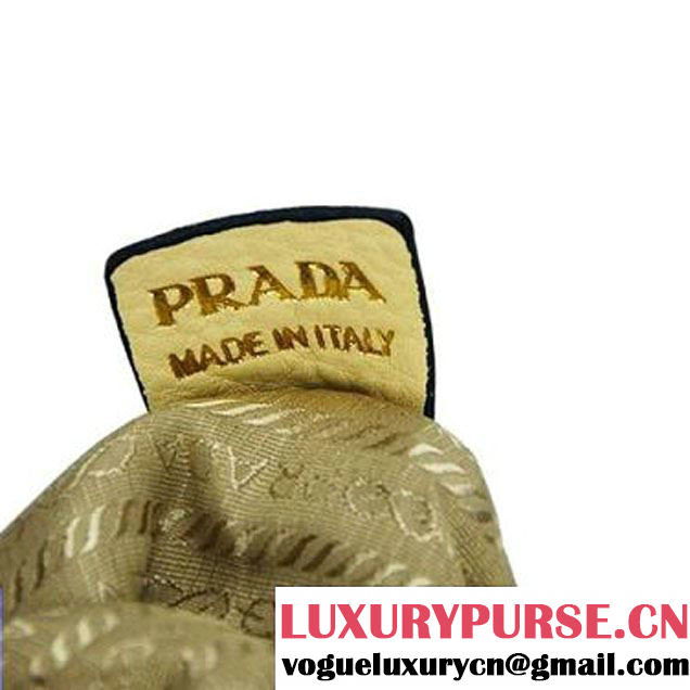 Prada Calf Leather Hobo Bag BR4737 Apricot  