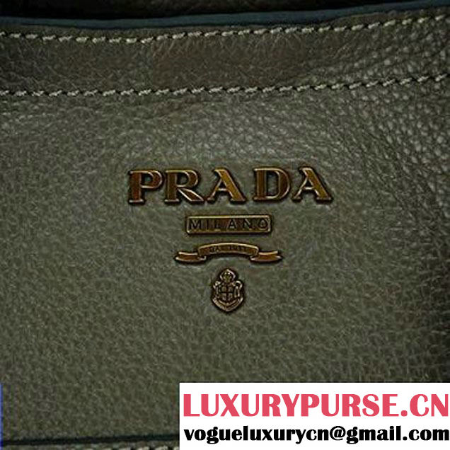 Prada Calf Leather Hobo Bag BR4739 Grey  