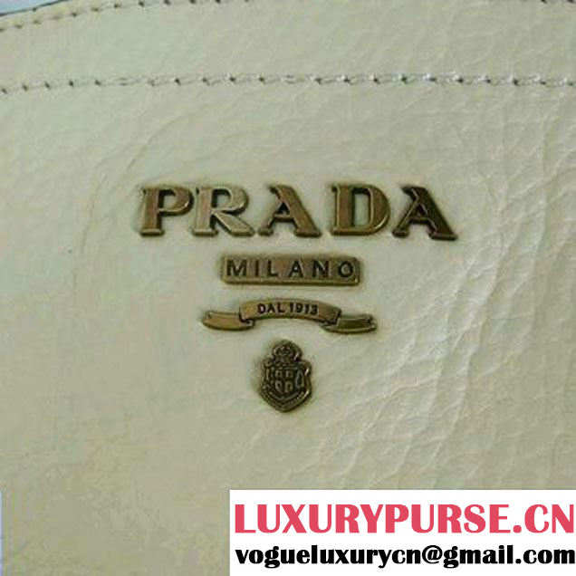 Prada Calf Leather Hobo Bag BR4739 Apricot  