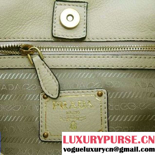 Prada Calf Leather Hobo Bag BR4739 Apricot  