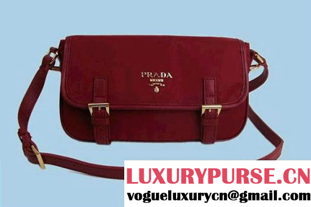 Prada Vela Flap Bag BT6671S Red