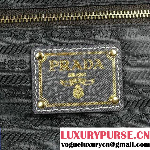 Prada Canvas Shoulder Bag BR4664 Blue  