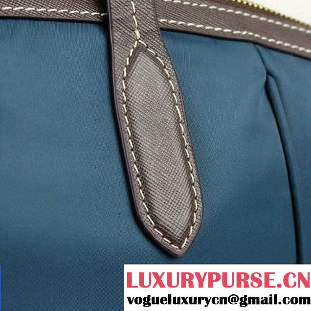 Prada Canvas Shoulder Bag BR4664 Blue  