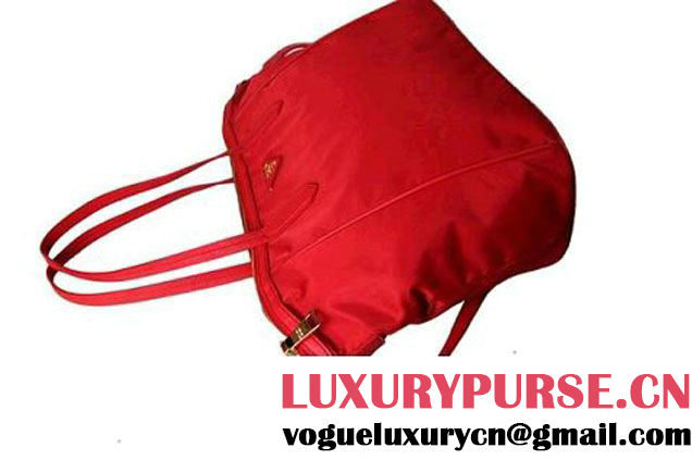 Prada Canvas Shoulder Bag BR4664 Dark Red  