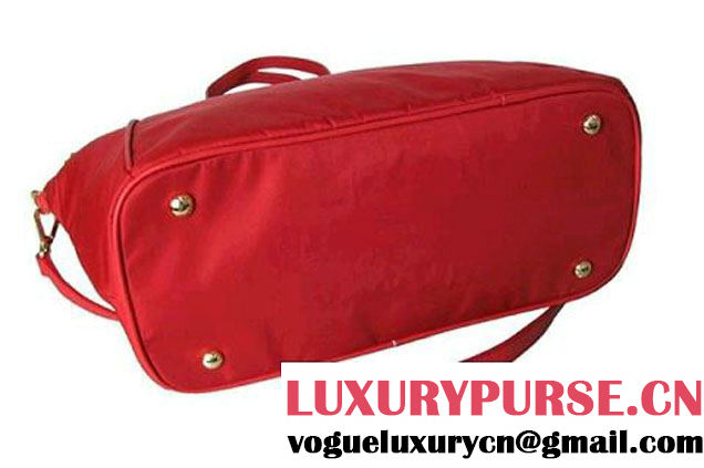 Prada Canvas Shoulder Bag BR4664 Dark Red  