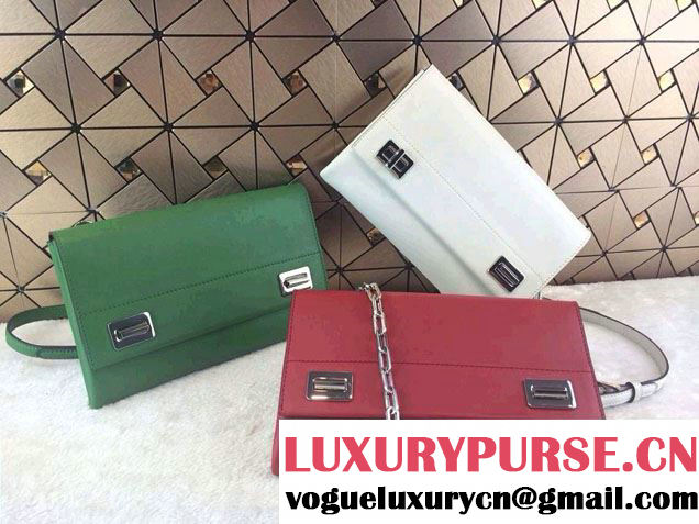 Prada Lux Calf Leather Flap Shoulder Bag in Red