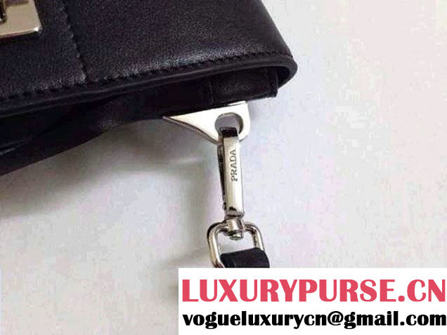 Prada Leather Shoulder Bag with Fringe