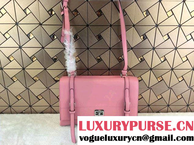 Prada Lux Calf Leather Flap Shoulder Bag BT0993 Pink Fall 2014