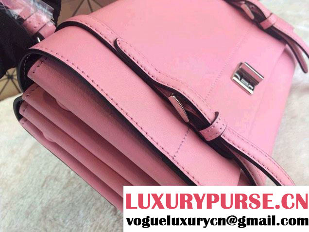 Prada Lux Calf Leather Flap Shoulder Bag BT0993 Pink Fall 2014
