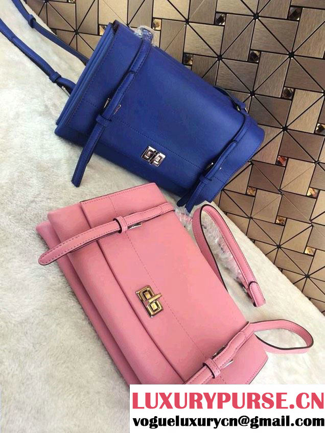 Prada Lux Calf Leather Flap Shoulder Bag BT0993 Pink Fall 2014