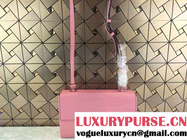 Prada Lux Calf Leather Flap Shoulder Bag BT0993 Pink Fall 2014