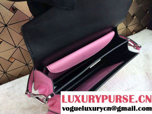 Prada Saffiano Leather Flap Shoulder Bag BN0924 Pink 2014