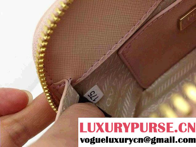 Prada Mini Saffiano Promenade Shoulder Bag Nude Pink