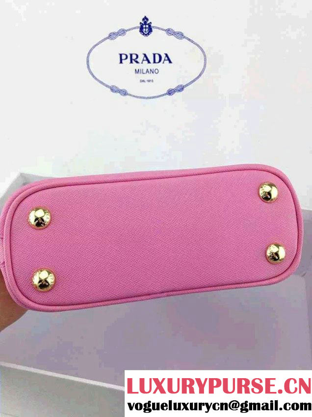 Prada Mini Saffiano Promenade Shoulder Bag Pink