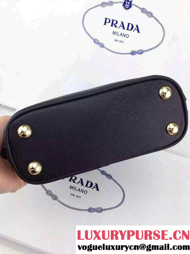 Prada Mini Saffiano Promenade Shoulder Bag Black