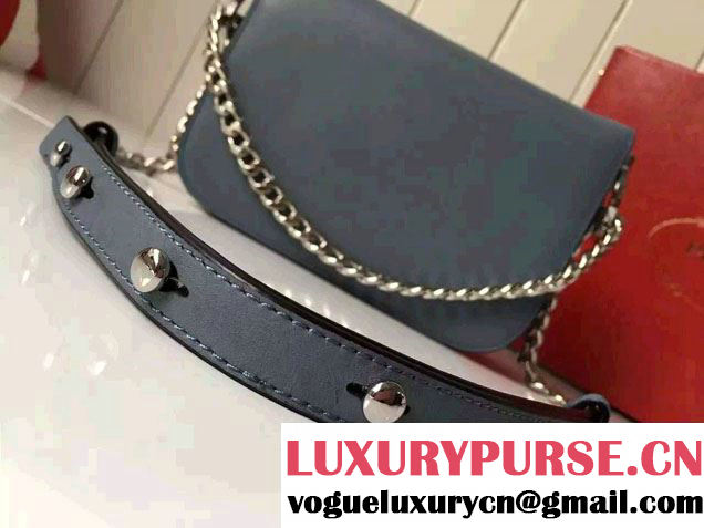 Prada Calfskin Leather Arcade Shoulder Bag 1BD030 Baby Blue 2016
